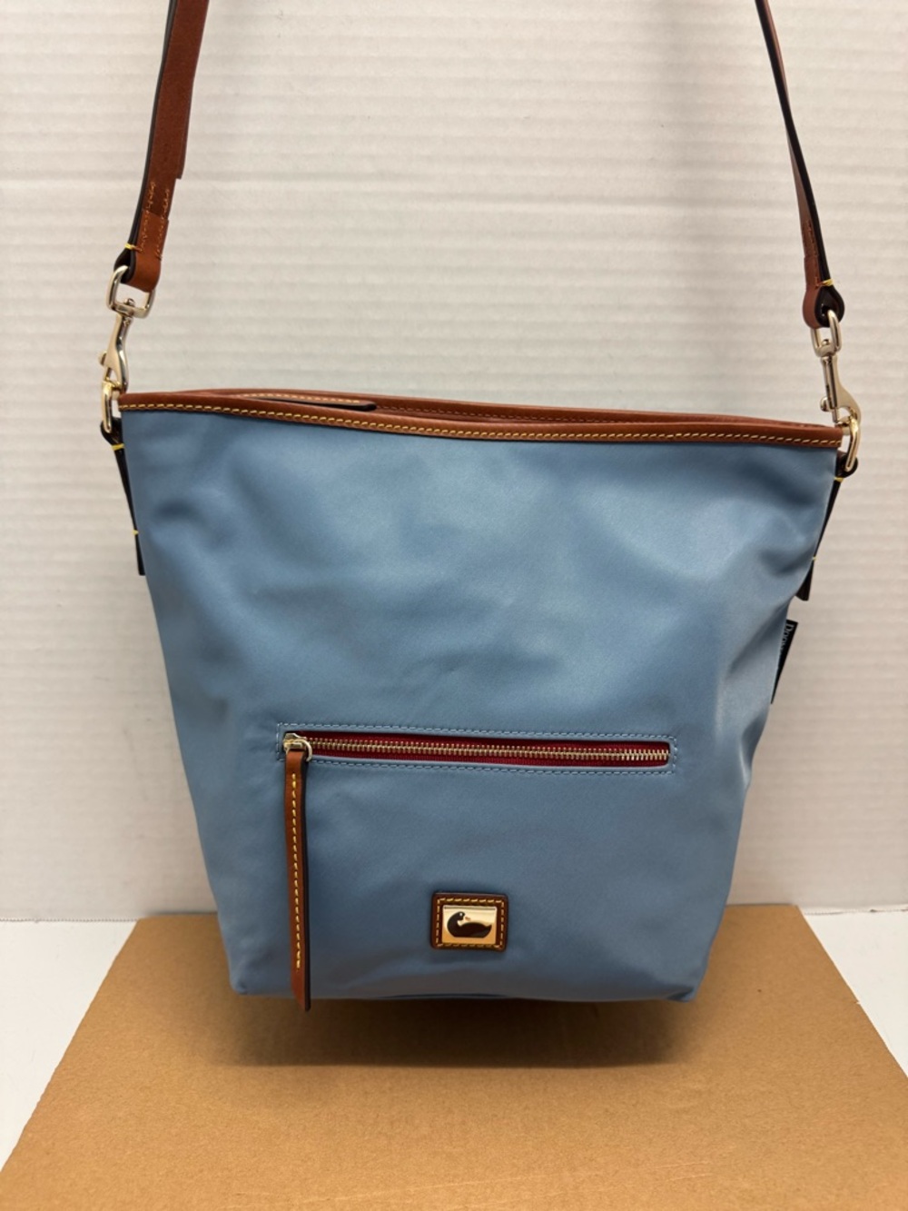 Dooney & Bourke Wayfarer Small Nylon Hobo Crossbody with Leather Trim - Picture 1 of 9